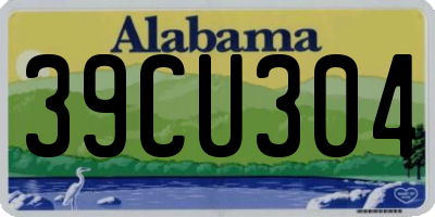 AL license plate 39CU304