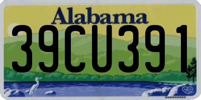 AL license plate 39CU391