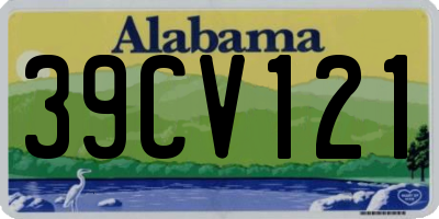 AL license plate 39CV121