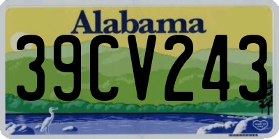 AL license plate 39CV243