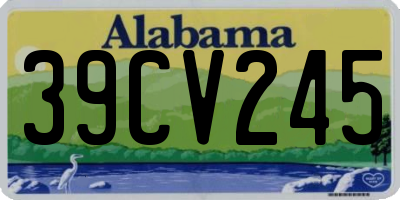 AL license plate 39CV245