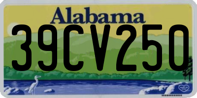 AL license plate 39CV250