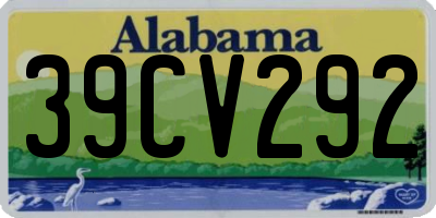 AL license plate 39CV292