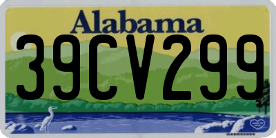 AL license plate 39CV299