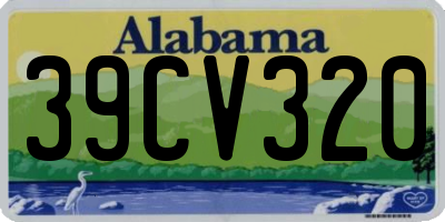 AL license plate 39CV320