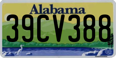 AL license plate 39CV388