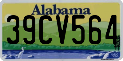 AL license plate 39CV564
