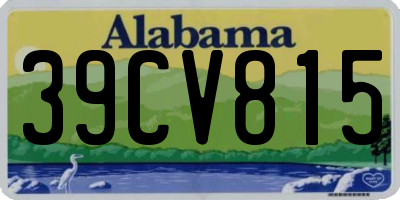 AL license plate 39CV815