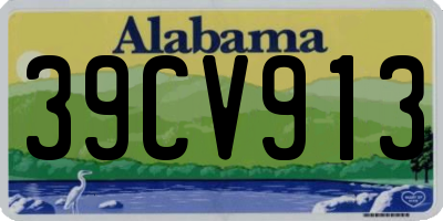 AL license plate 39CV913