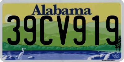 AL license plate 39CV919