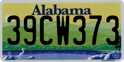 AL license plate 39CW373