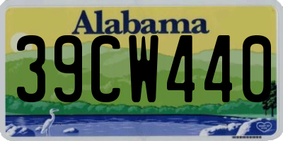 AL license plate 39CW440