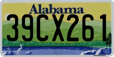 AL license plate 39CX261