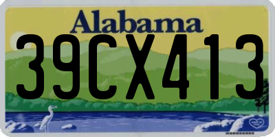 AL license plate 39CX413