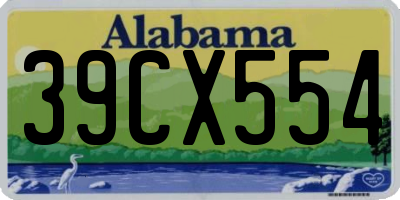 AL license plate 39CX554