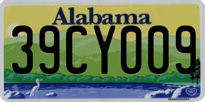 AL license plate 39CY009