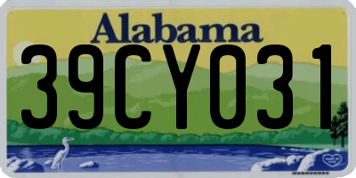 AL license plate 39CY031