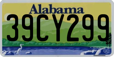 AL license plate 39CY299