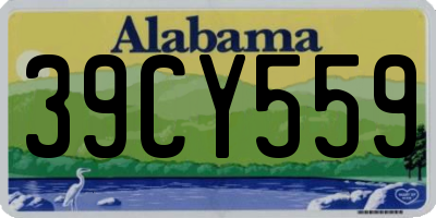 AL license plate 39CY559