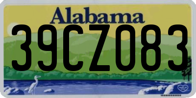AL license plate 39CZ083