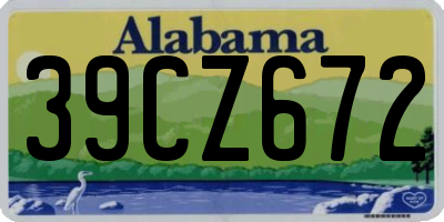 AL license plate 39CZ672