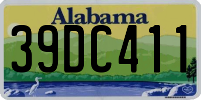 AL license plate 39DC411