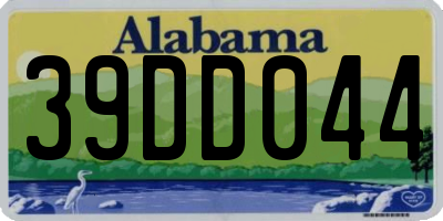 AL license plate 39DD044