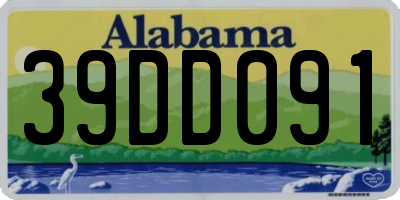 AL license plate 39DD091