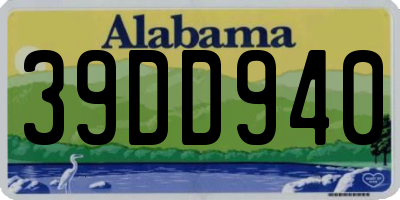AL license plate 39DD940