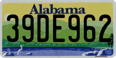 AL license plate 39DE962