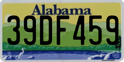 AL license plate 39DF459
