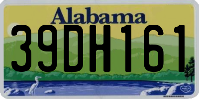 AL license plate 39DH161