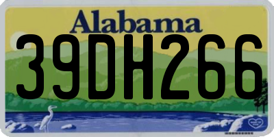 AL license plate 39DH266