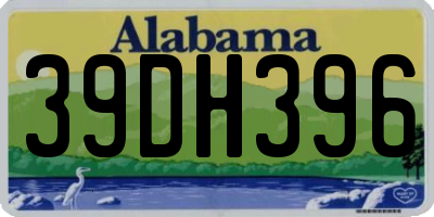AL license plate 39DH396