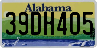 AL license plate 39DH405