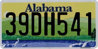 AL license plate 39DH541