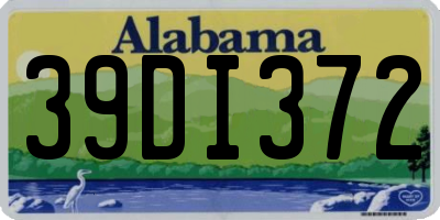 AL license plate 39DI372