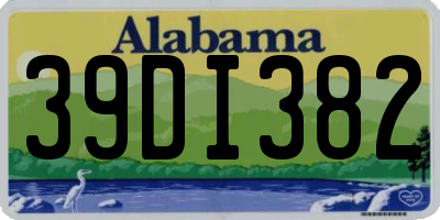 AL license plate 39DI382
