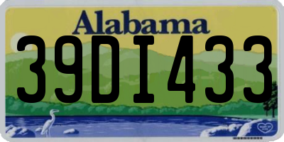 AL license plate 39DI433