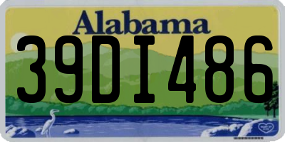 AL license plate 39DI486