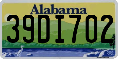 AL license plate 39DI702