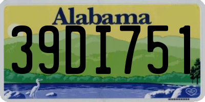 AL license plate 39DI751