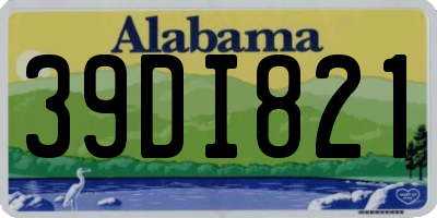 AL license plate 39DI821
