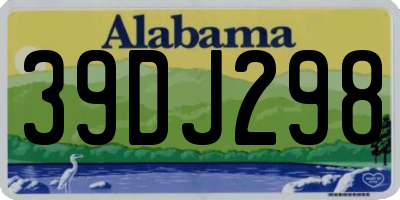 AL license plate 39DJ298