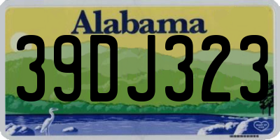 AL license plate 39DJ323