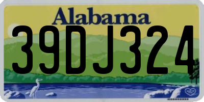 AL license plate 39DJ324