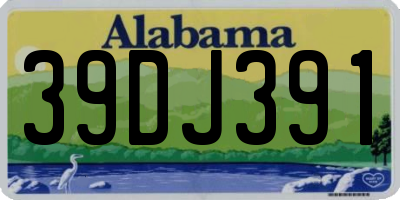 AL license plate 39DJ391
