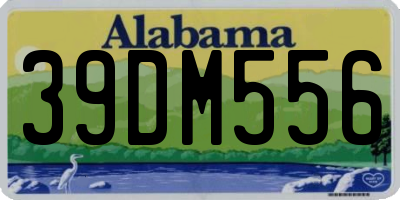 AL license plate 39DM556