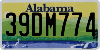 AL license plate 39DM774