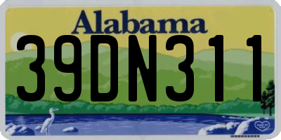 AL license plate 39DN311